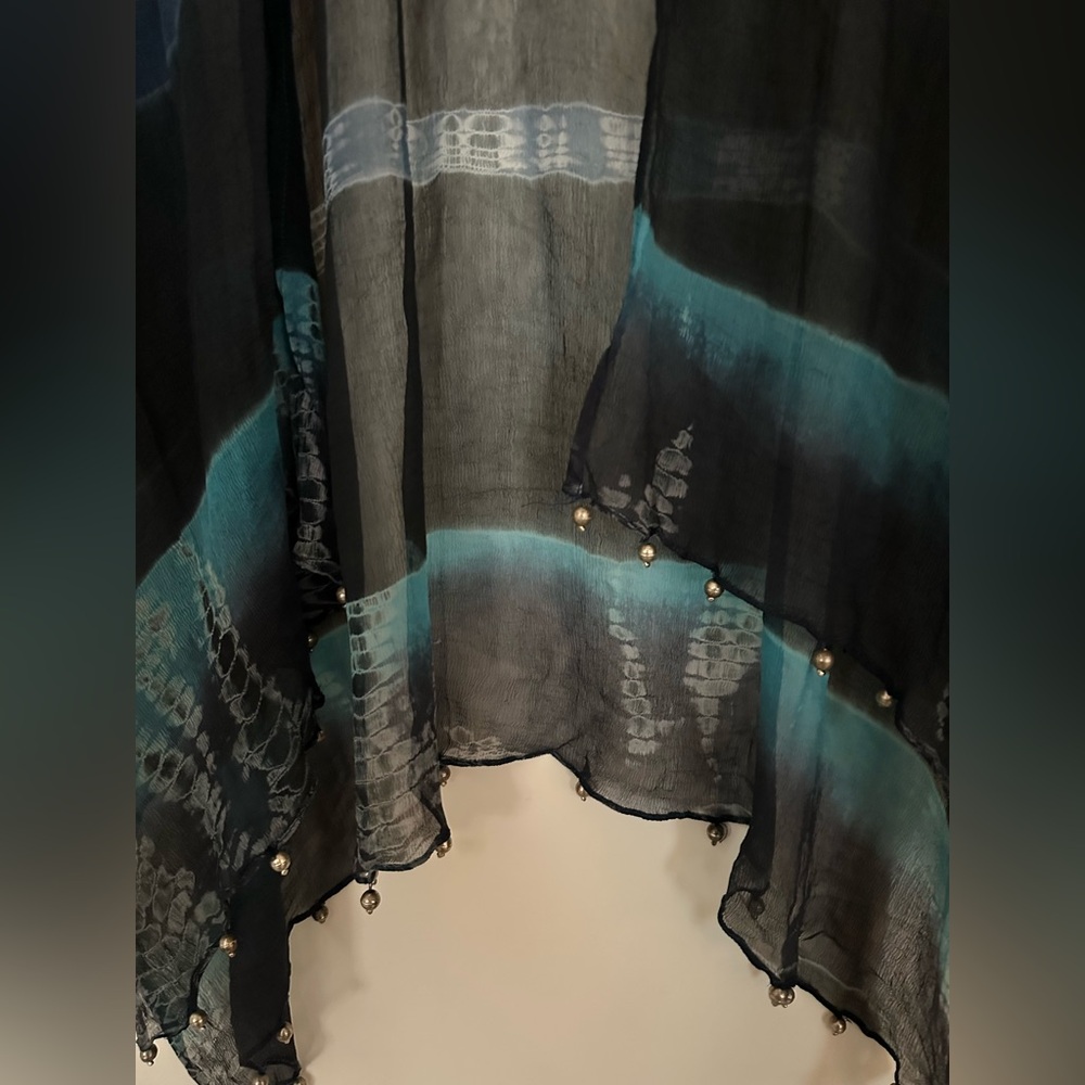 Soft Surrounding Blue Ruana - Picture 5 of 8